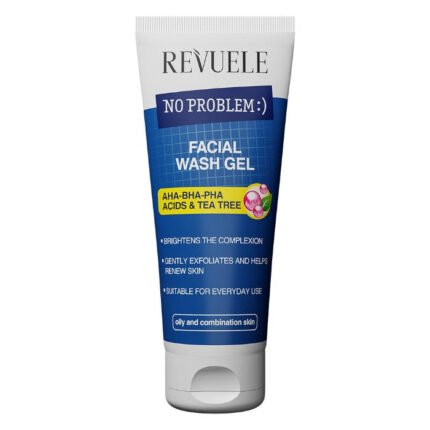 REVUELE AHA-BHA-PHA FACIAL WASH GEL ACIDS & TEA TREE - 200ML | ريفويل غسول جل للوجه بالأحماض و شجرة الشاي - 200 مل